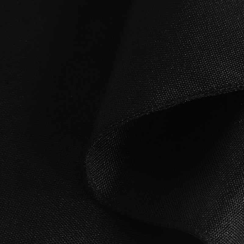 مناديل سوداء من قماش البوليستر مقاس 17 × 17 بوصة 4 قطع مجموعة قابلة للغسل لحفلات الزفاف والولائم والمطاعم - Image 3